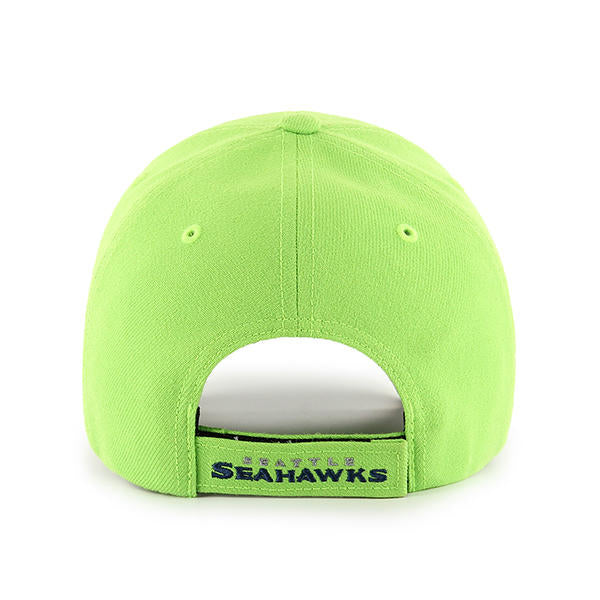 Seattle Seahawks - NFL MVP Basic Lime Adult Men's Adjustable Green Hat, 47 Brand - Mann