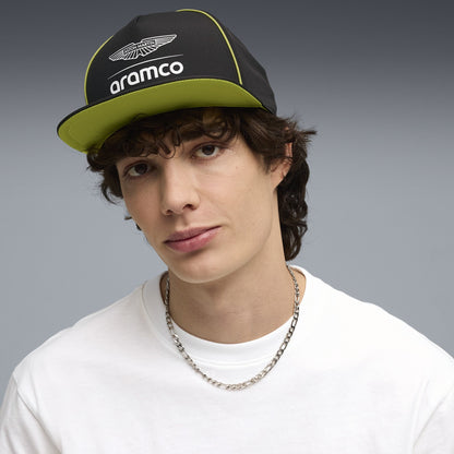Puma x Aston Martin Aramco F1 Team Flat Brim Cap 'Black'