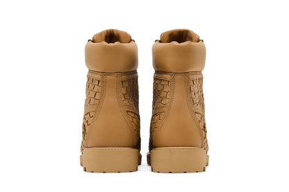 Size 8.5/9M Timberland Textured Premium 6-Inch Boots ‘Beige’