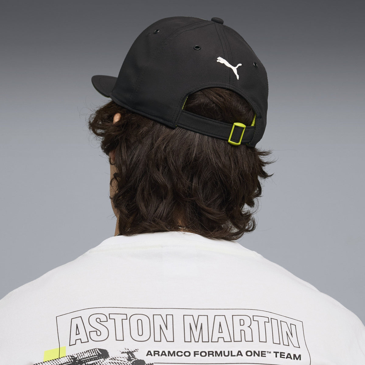 Puma x Aston Martin Aramco F1 Team Flat Brim Cap 'Black'
