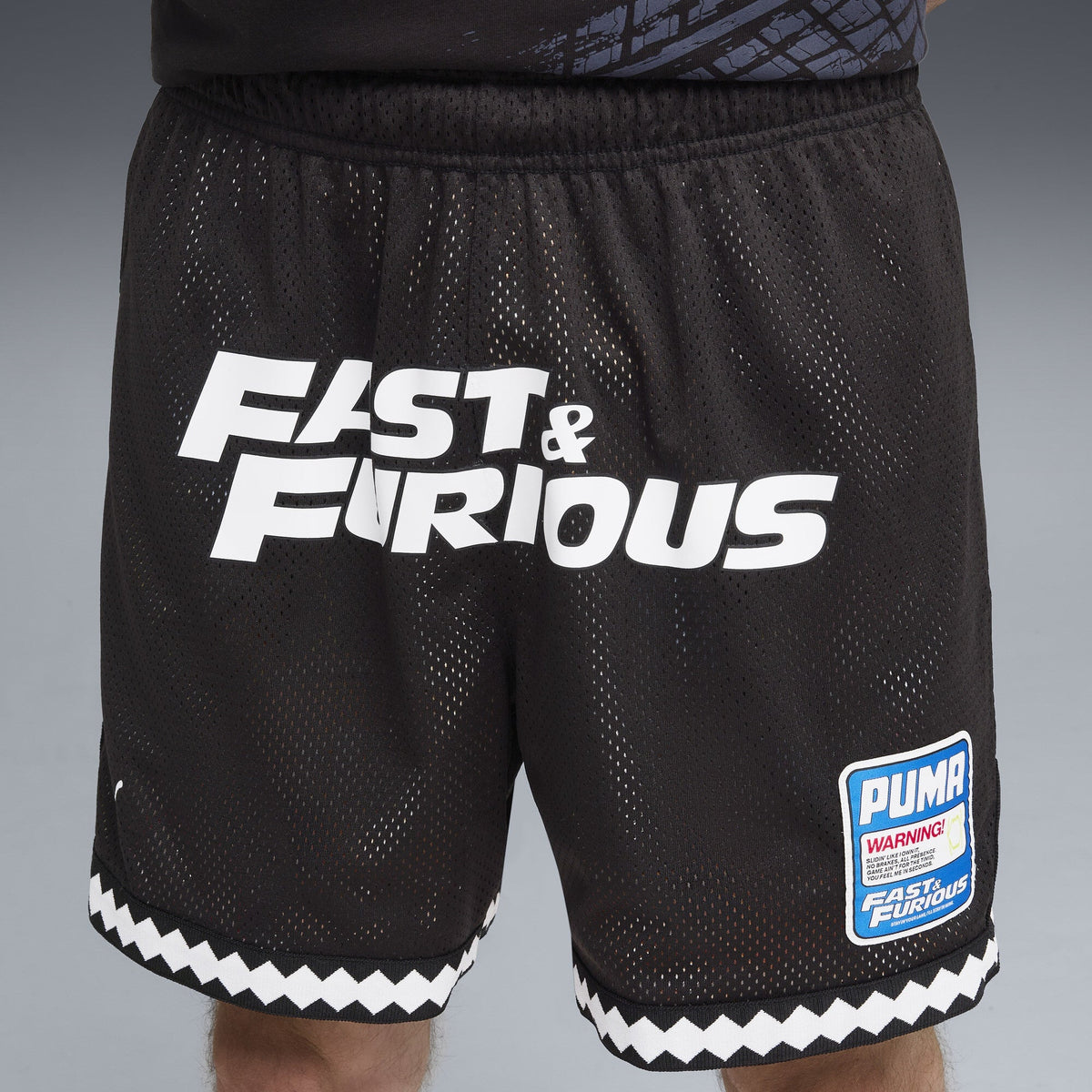 Puma x Fast & Furious 6" Reversible Mesh Shorts 'Black Print'