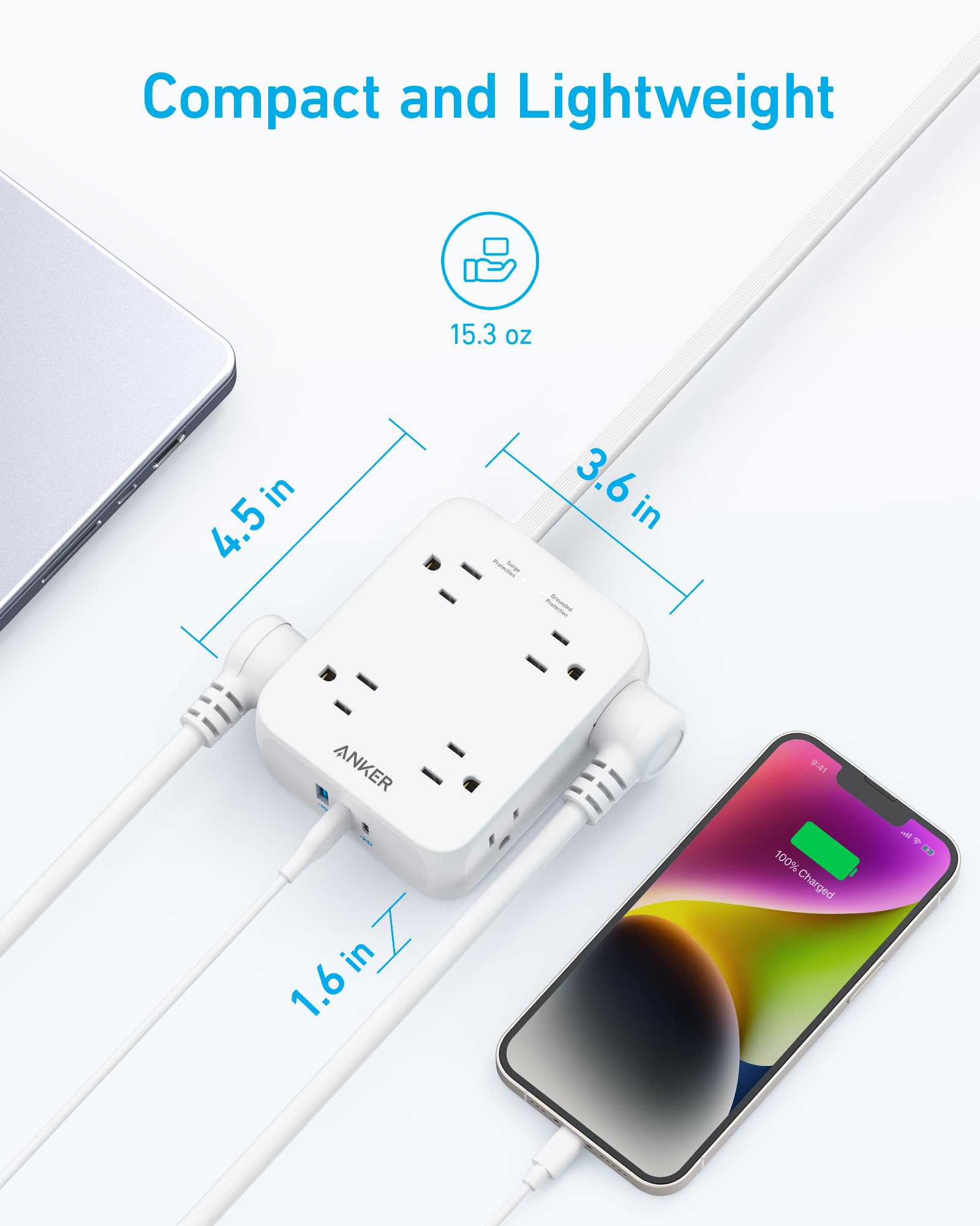 Anker 341 USB Power Strip - Mann