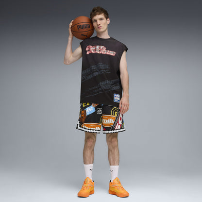 Puma x Fast & Furious 6" Reversible Mesh Shorts 'Black Print'