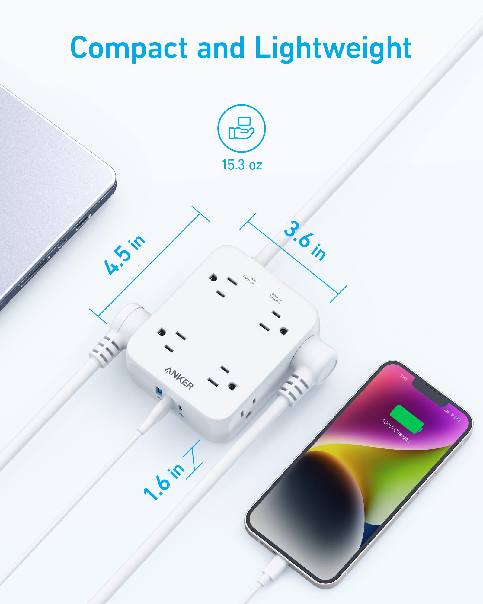 Anker 341 USB Power Strip - Mann