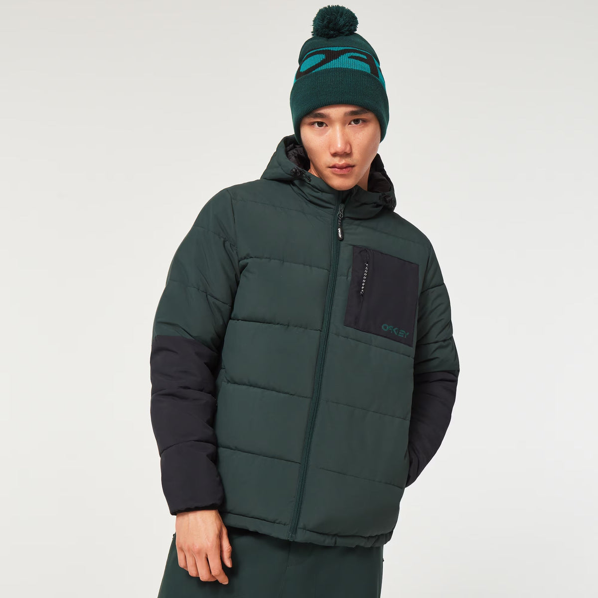 Size L Oakley Tahoe Puffy RC Jacket ‘Hunter Green/Blackout’