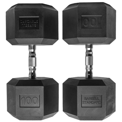 Barbell Standard - Rubber Hex Dumbbells - Mann