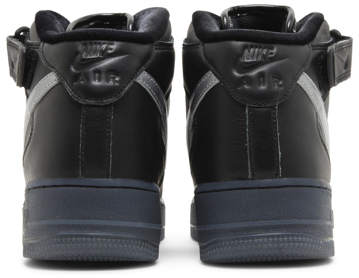 Nike Air Force 1 Mid Premium 'Black Metallic Silver'