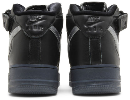 Nike Air Force 1 Mid Premium 'Black Metallic Silver'