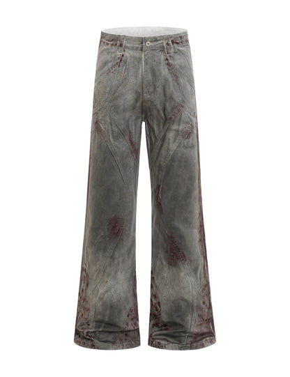 UNDEVELOPED Bloodstain Flare Denim
