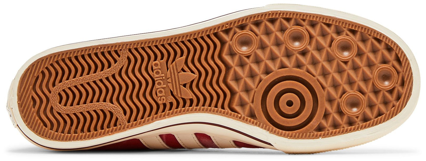 Size 11.5M Adidas Nizza Hi RF 'Bleached - Crew Red'