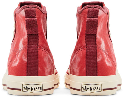Size 11.5M Adidas Nizza Hi RF 'Bleached - Crew Red'