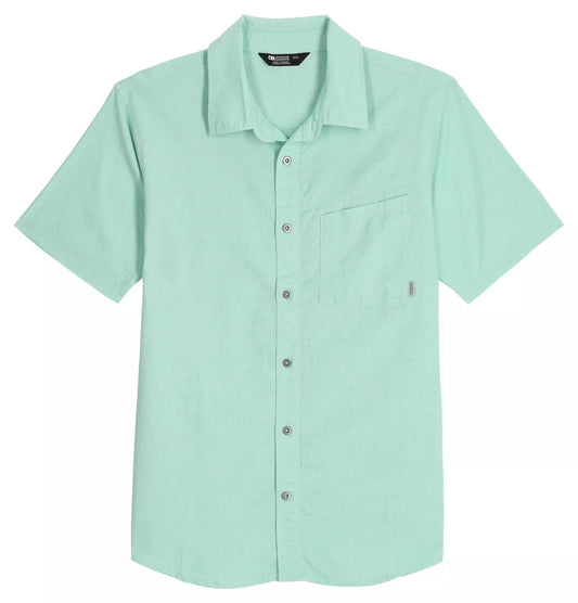 Size L Outdoor Research Weisse Button Down UPF 30 Shirt 'Calcite'