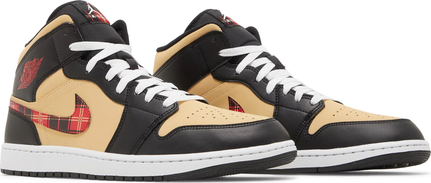 Jordan 1 Mid SE 'Tartan Swoosh'