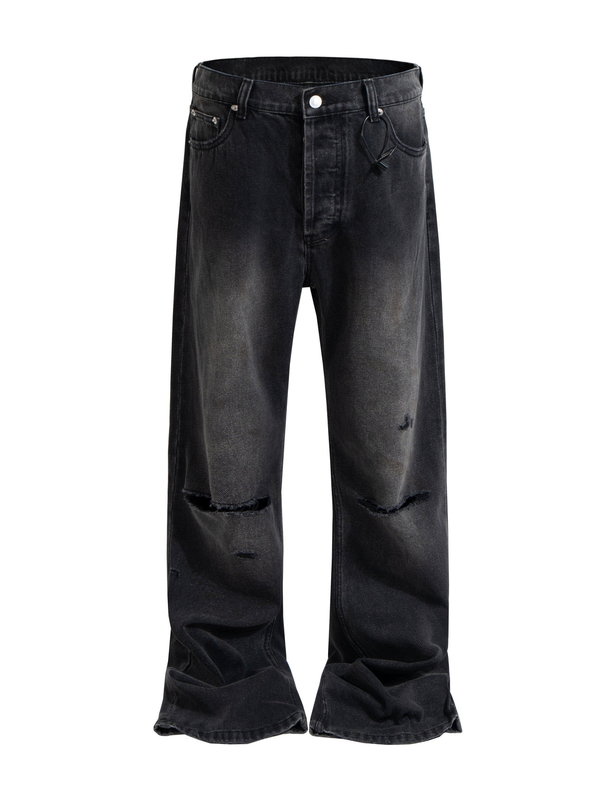 UNDEVELOPED Noir Split Knee Denim