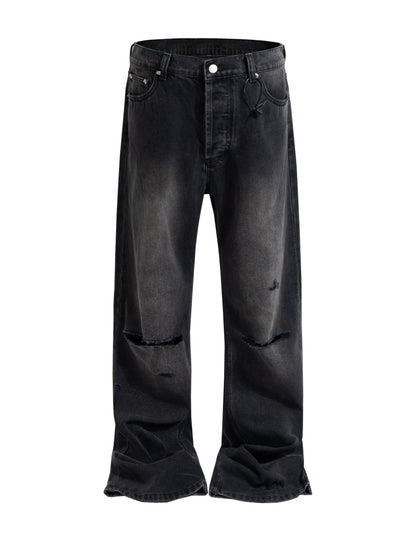 UNDEVELOPED Noir Split Knee Denim