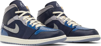 Size 9M Jordan 1 Retro Mid SE Craft 'Inside Out - Obsidian'