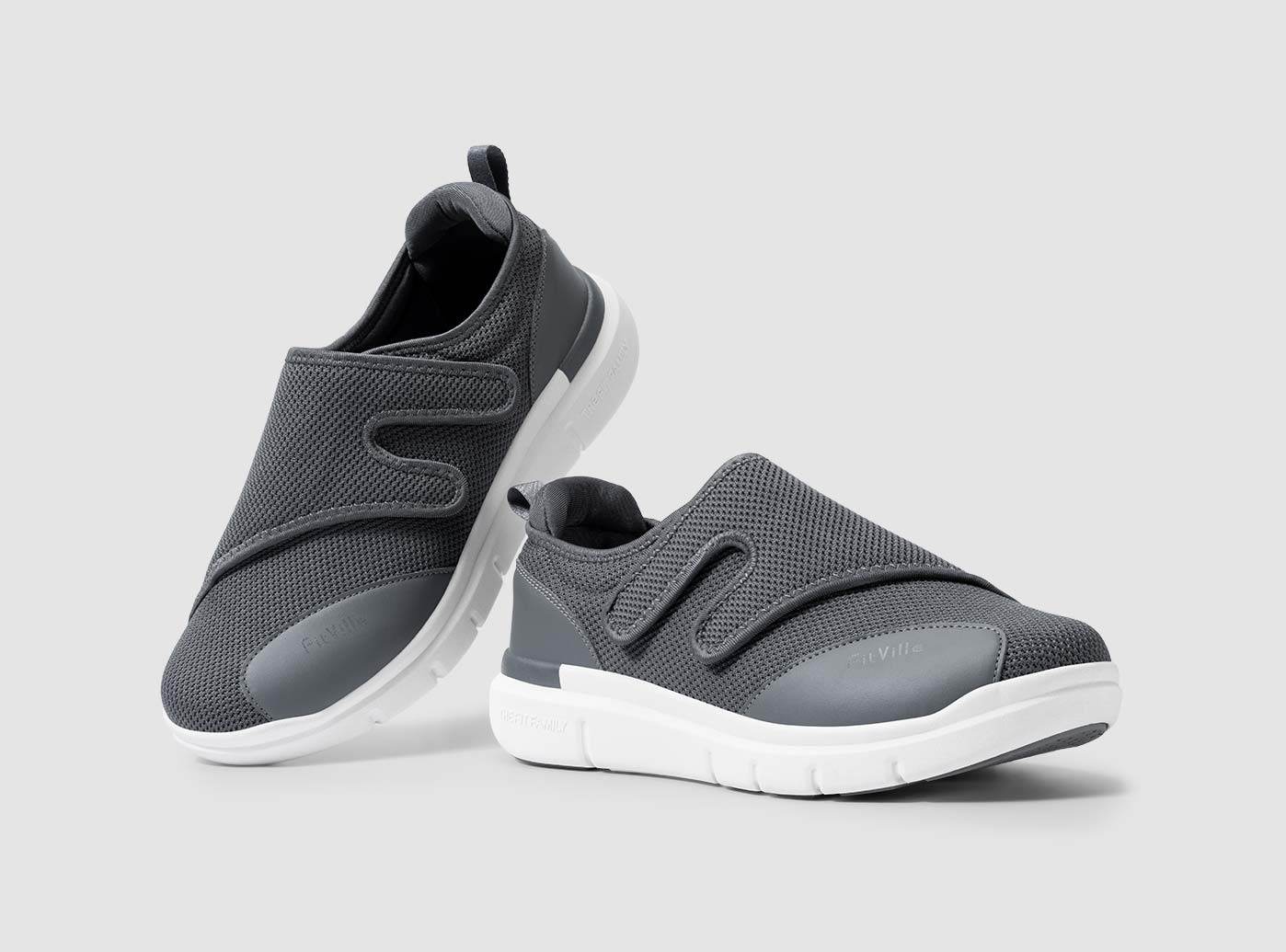 FitVille Men's EasyTop Diabetic Shoes V1 - 15