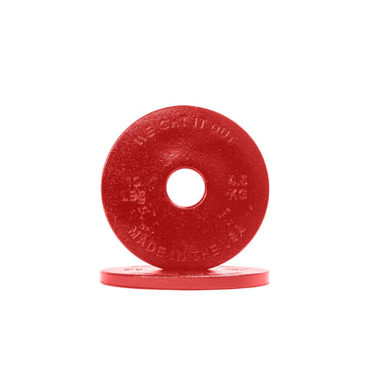 Weight It Out - Standard 1" Center Hole Cast Iron Machined Weight Plate Pairs