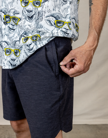 Baja Llama Magellan Explorer Shorts - Black Heather