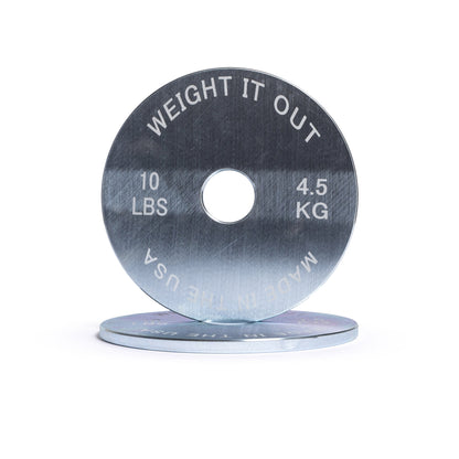 Pre-Order: Weight It Out - Custom Engraved Solid Steel Calibrated Weight Plate Pairs