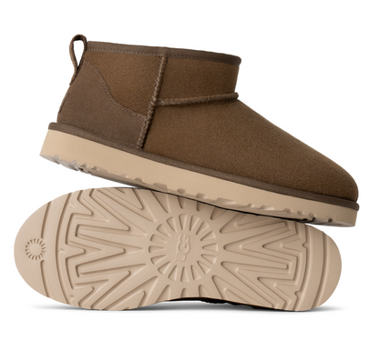 Size 8/9M UGG Classic Ultra Mini Boot 'Hickory'