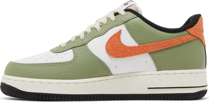 Size 13M Nike Air Force 1 '07 'Oil Green Orange'