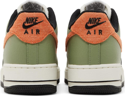 Size 13M Nike Air Force 1 '07 'Oil Green Orange'