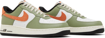 Size 13M Nike Air Force 1 '07 'Oil Green Orange'