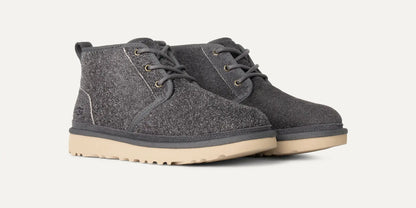 Size 10M UGG Neumel Shaggy Suede Boot 'Dark Grey'