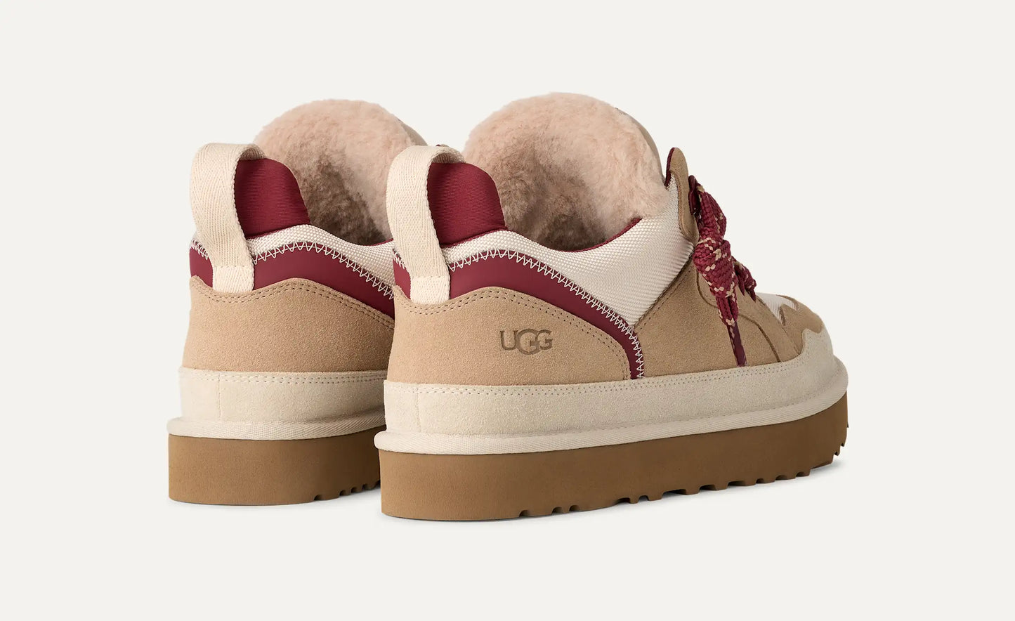 UGG Lowmel 'Driftwood/Biking Red'