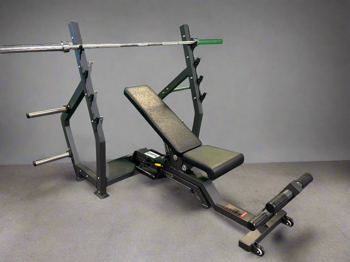 SFE Fully Adjustable Olympic Bench Press, Full Incline & Decline