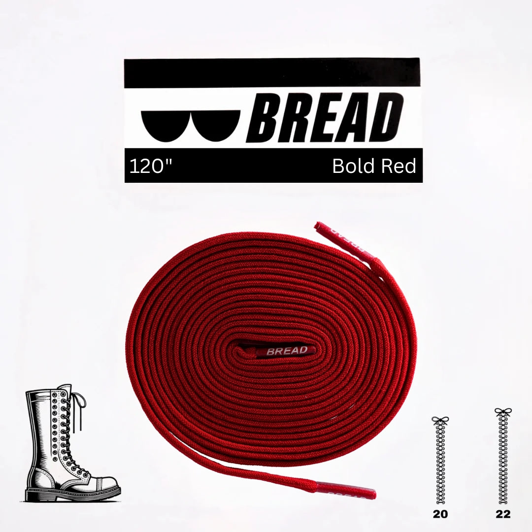 BREAD Laces 'Bold Red'