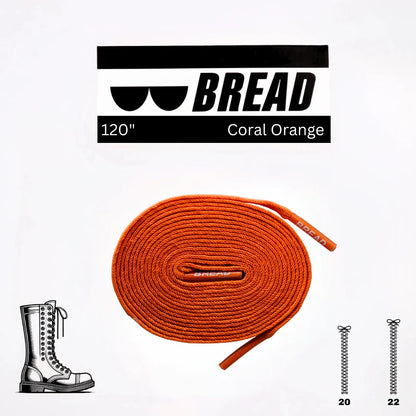 BREAD Laces 'Coral Orange'