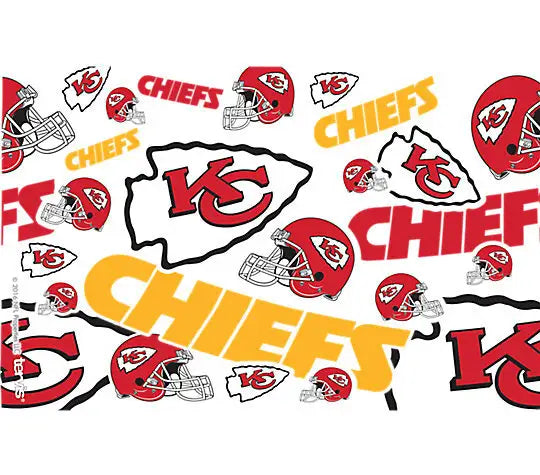 Kansas City Chiefs - All Over Wrap Plastic Tumbler - Mann