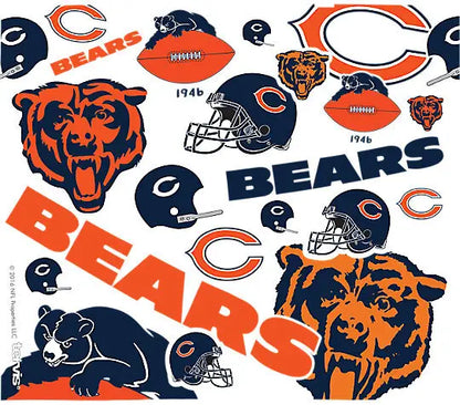 Chicago Bears - All Over Plastic Tumbler - Mann