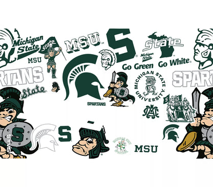Michigan State Spartans - All Over Tumbler - Mann