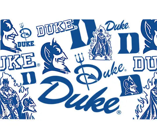 Duke Blue Devils - All Over Plastic Tumbler - Mann