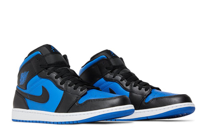 Size 10M Jordan 1 Retro Mid 'Black Royal Blue'