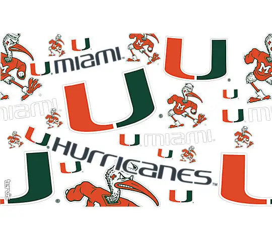 Miami Hurricanes - Tervis NCAA All Over Plastic Tumbler