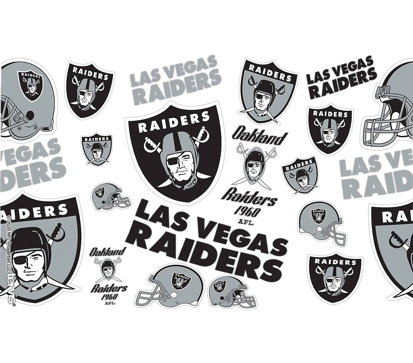 Las Vegas Raiders - NFL All Over Plastic Tumbler - Mann