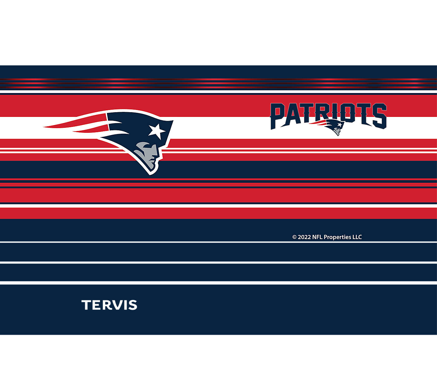 NFL® New England Patriots - Hype Stripes Stainless Steel Tumbler - Mann
