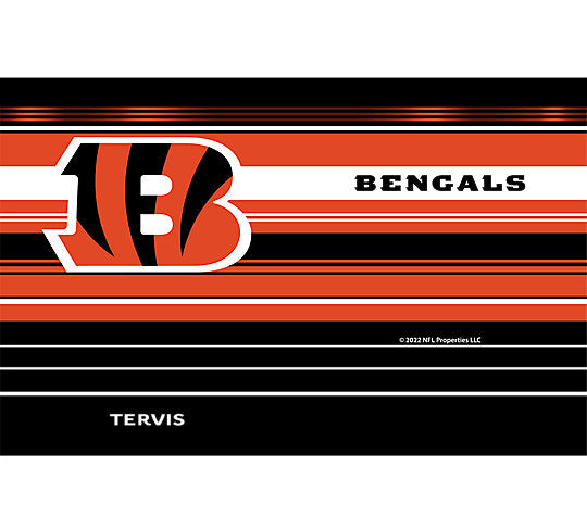 Cincinnati Bengals - NFL Hype Stripes Stainless Steel Tumbler - Mann