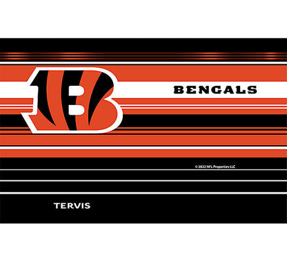 Cincinnati Bengals - NFL Hype Stripes Stainless Steel Tumbler - Mann