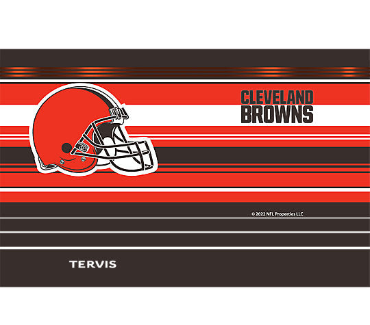 Cleveland Browns - NFL Hype Stripes Stainless Steel Tumbler - Mann