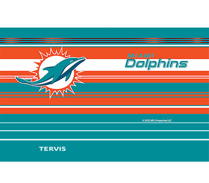 Miami Dolphins - Tervis Hype Stripes Stainless Steel Tumbler