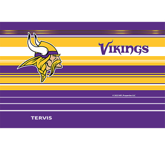 Minnesota Vikings - Tervis Hype Stripes Stainless Steel Tumbler