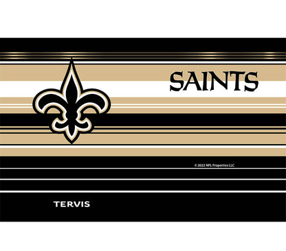 NFL New Orleans Saints - Hype Stripes Stainless Steel Tumbler - Mann