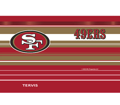 San Francisco 49ers - Tervis Hype Stripes Stainless Steel Tumbler