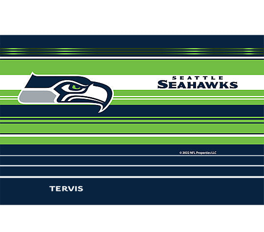 Seattle Seahawks - NFL Hype Stripes Stainless Steel Tumbler - Mann