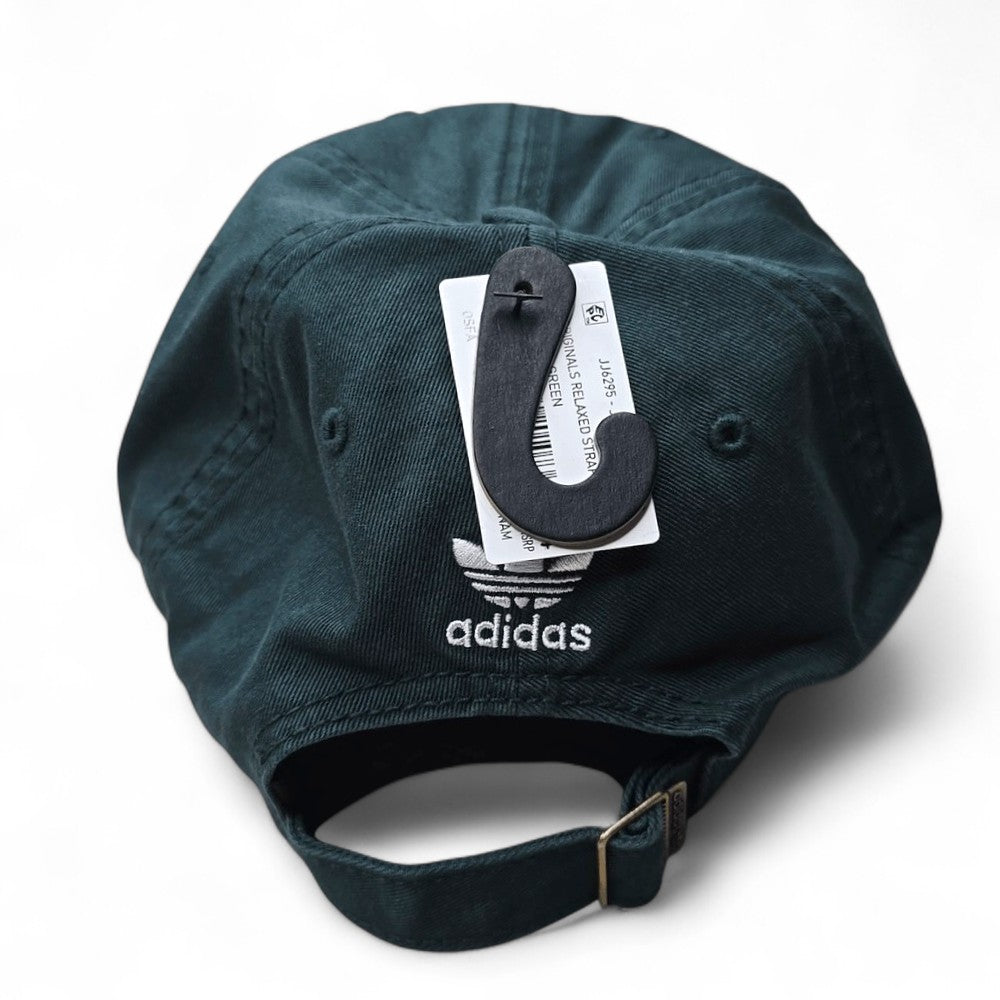 Adidas Originals Black Relaxed Strap-Back Hat